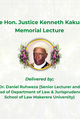Honouring a Legacy of Justice: Reflections from the Justice Kenneth Kakuru Memorial Lecture at Bishop Stuart University