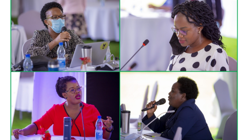 Judicial officers react to presentations of the third judicial training on climate justice in Uganda 2021.