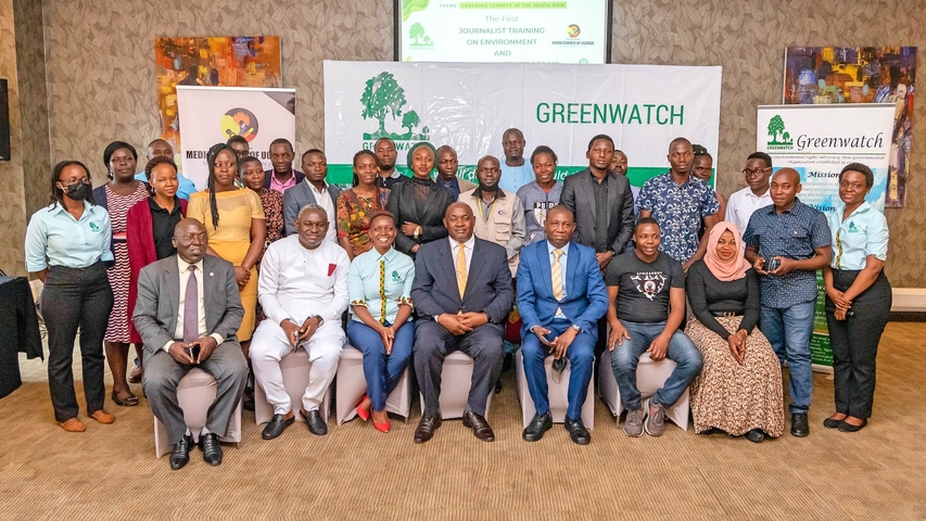 A group photo from The First Journalist Training On Environment &amp; Climate Change Reporting held on 27th to 28th of July 2022 at Mestil Hotel