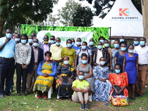 Group Photo: Participants of the community dialogue and the Greenwatch team at Kakuuto subcounty, Kyotera District